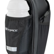 Торбица bag saddle FORCE FUSE+bottle net, black