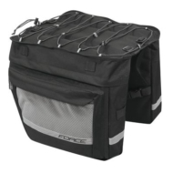 Торбица- бисаги bag-double rear carrier FORCE NOEM black, 2x18 L