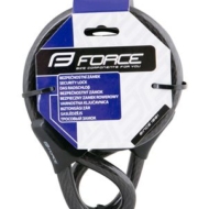 Кабел за катанец lock-cable FORCE for bike lock, 150cm/12mm, black - Image 2